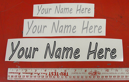 Your Name Here Decals